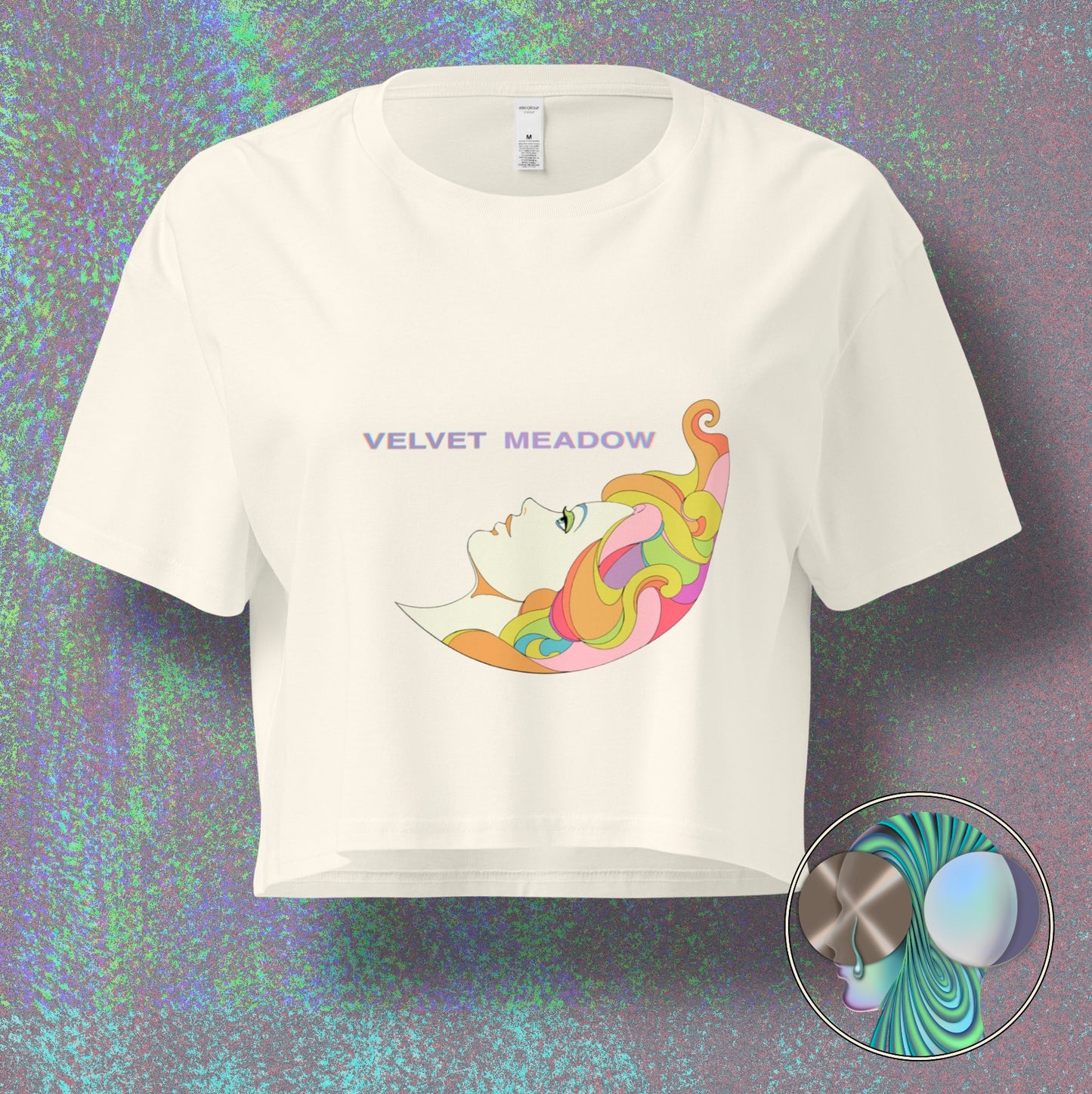 FLOATING CROP TOP 100% COTTON