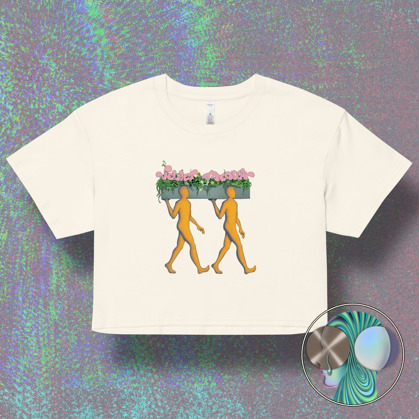 OFF TO THE MEADOW CROP TOP 100% COTTON
